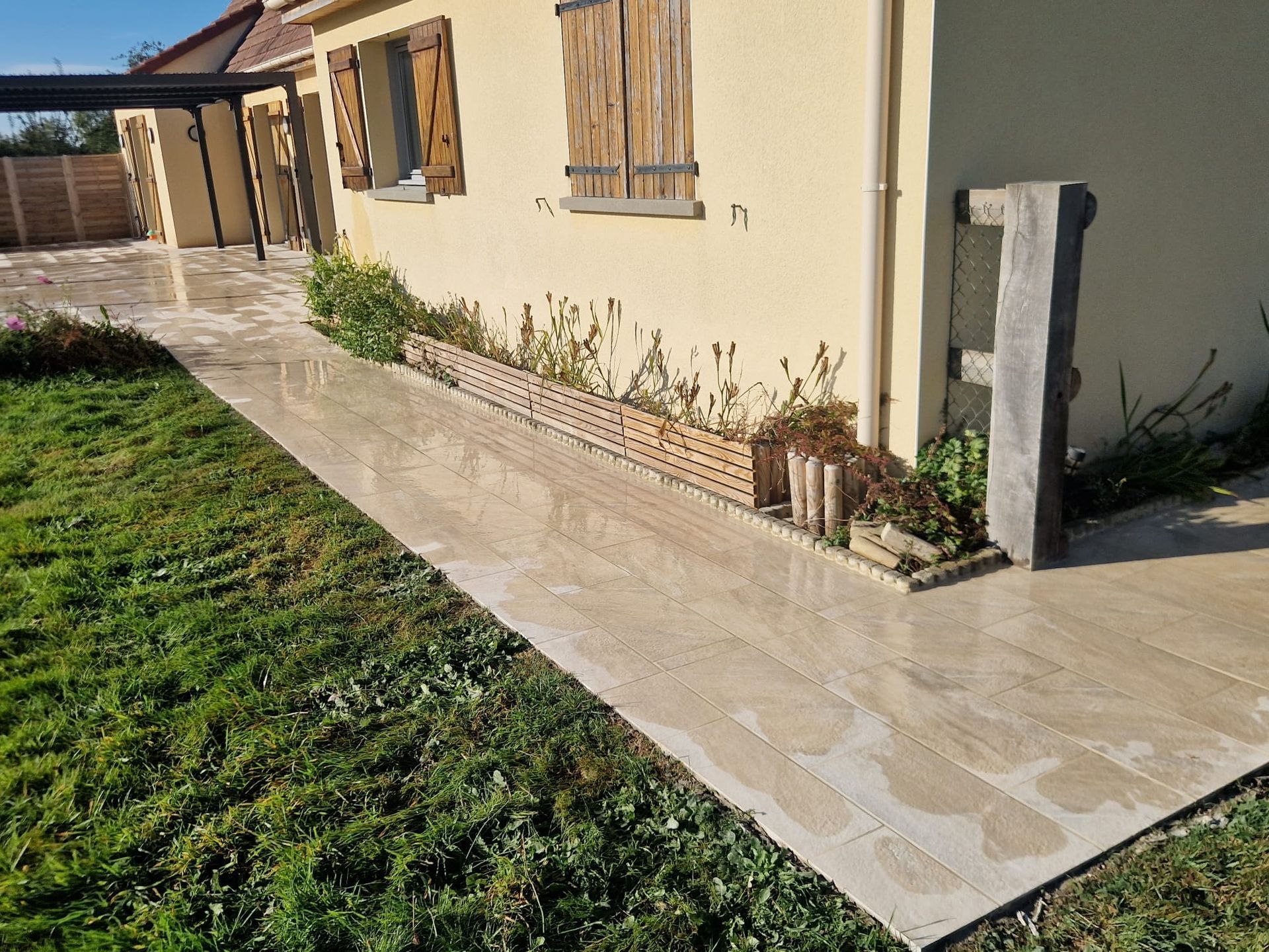 Dallage de terrasse - après