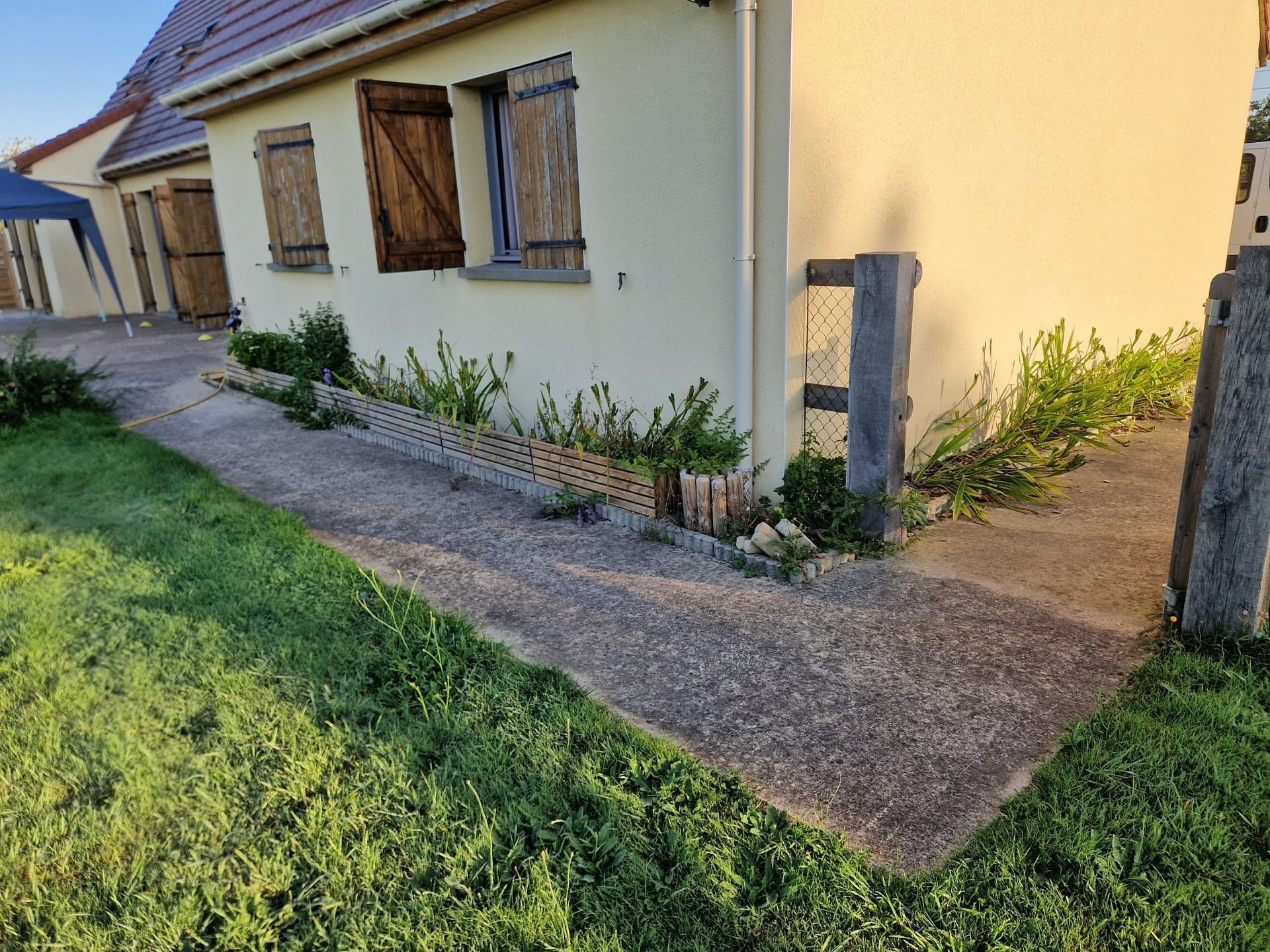 Dallage de terrasse - avant