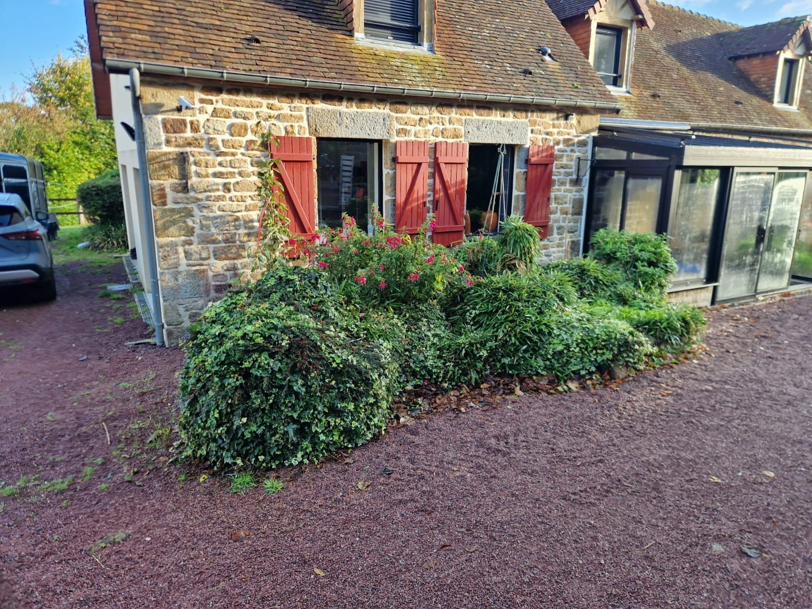 Création paysagère - avant