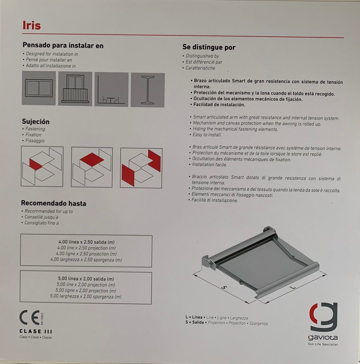 Un papel blanco con la palabra iris.