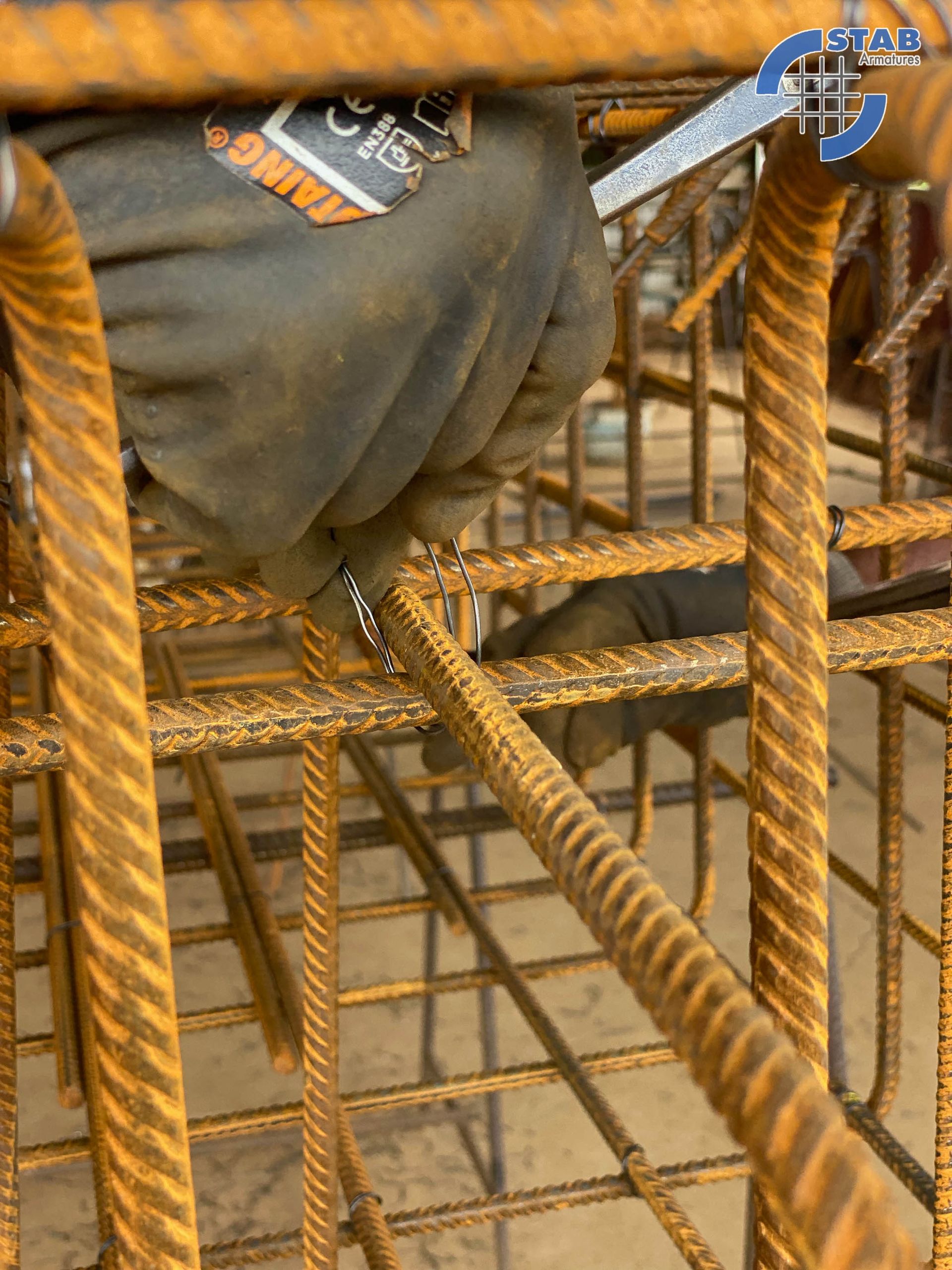Vue de près d'armature