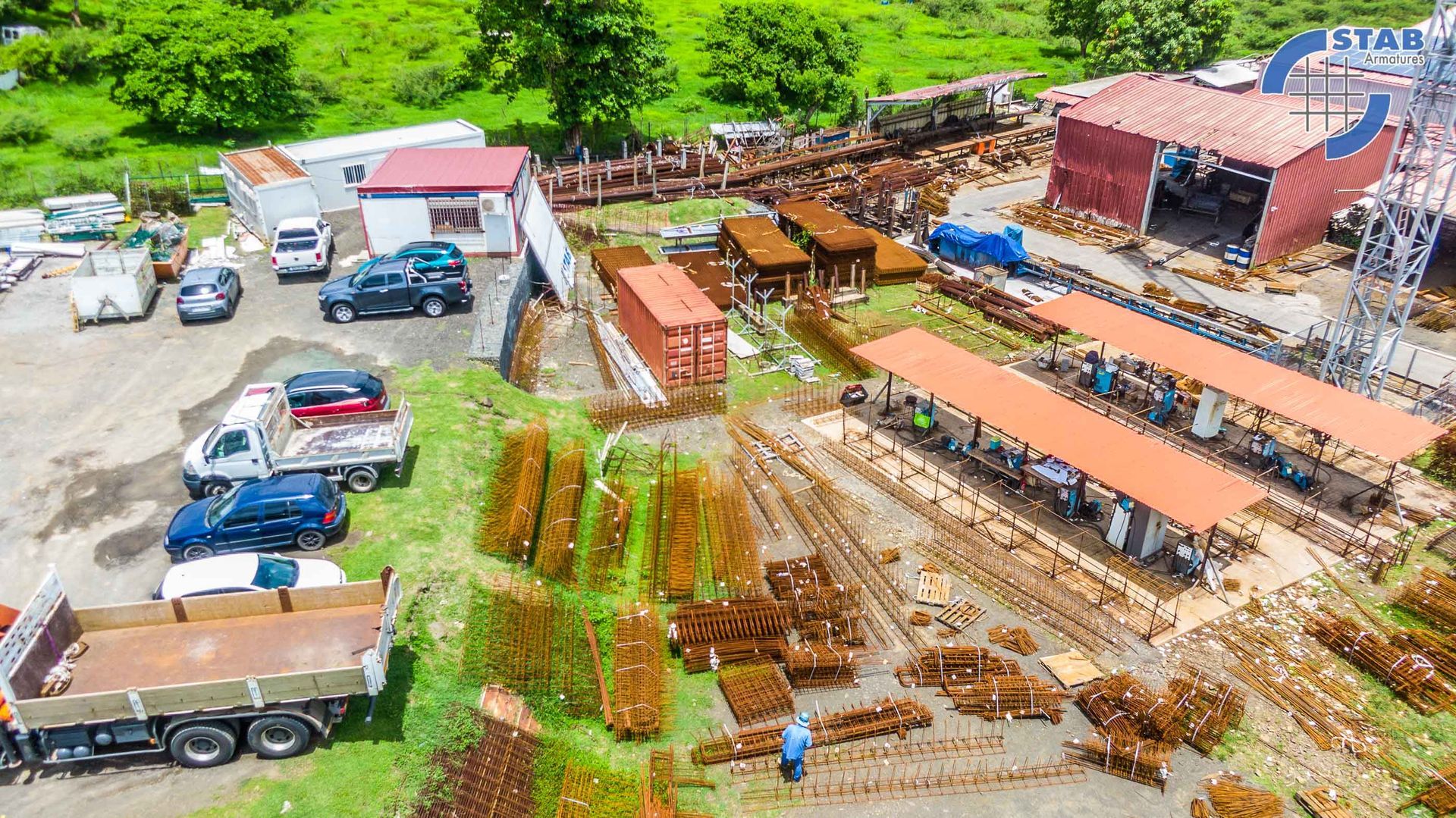 Vue en hauteur de la société STAB