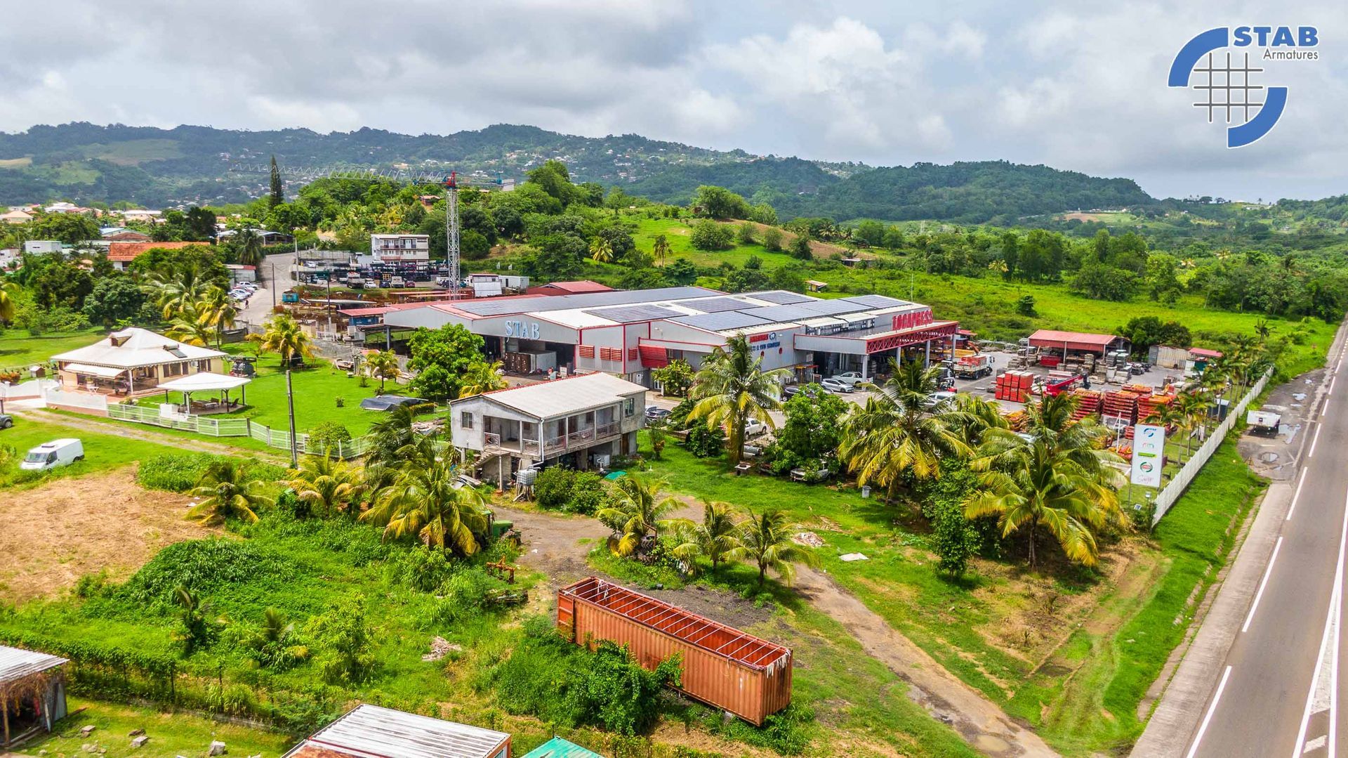 Vue en hauteur de l'entreprise STAB