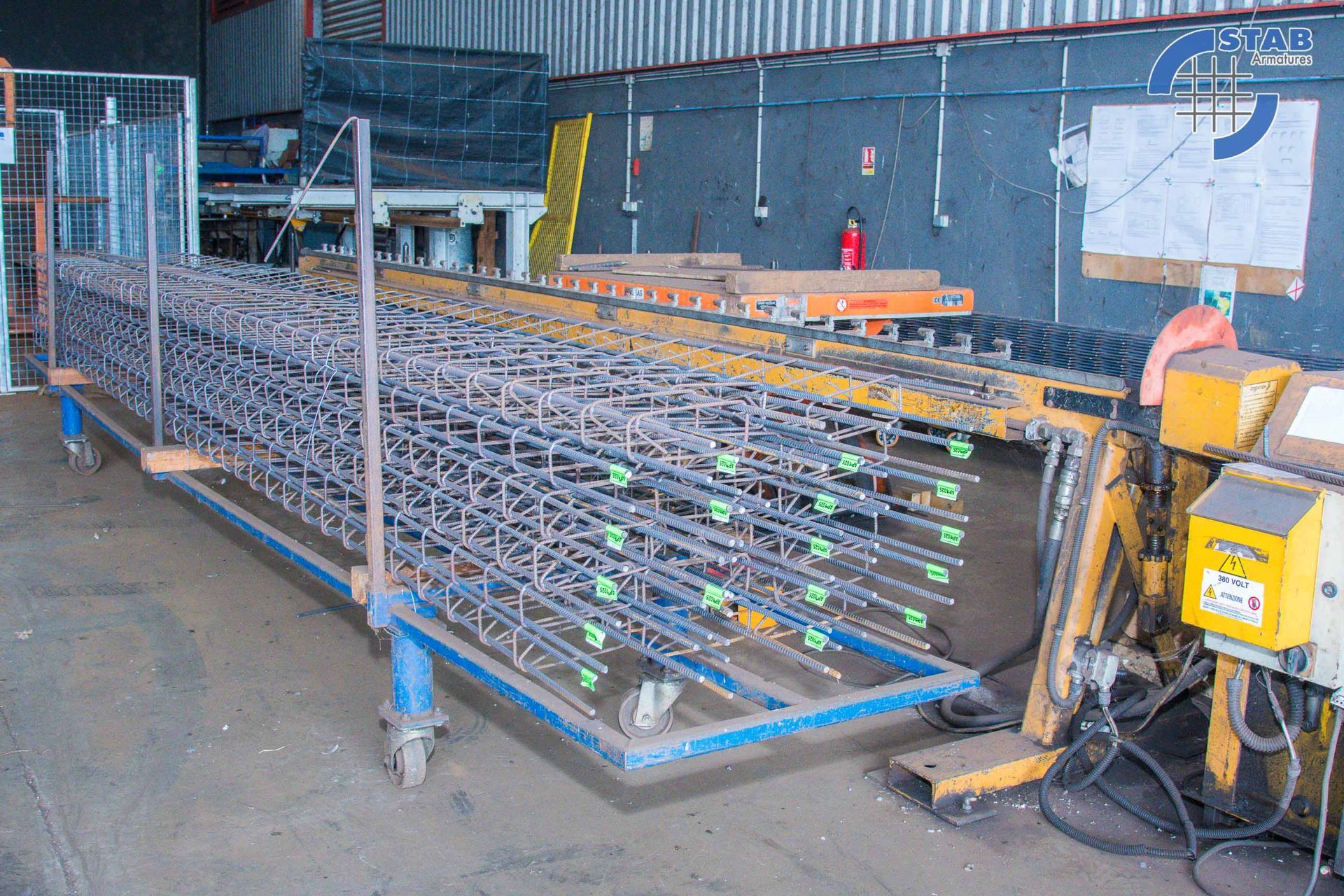 Entassement d'armatures