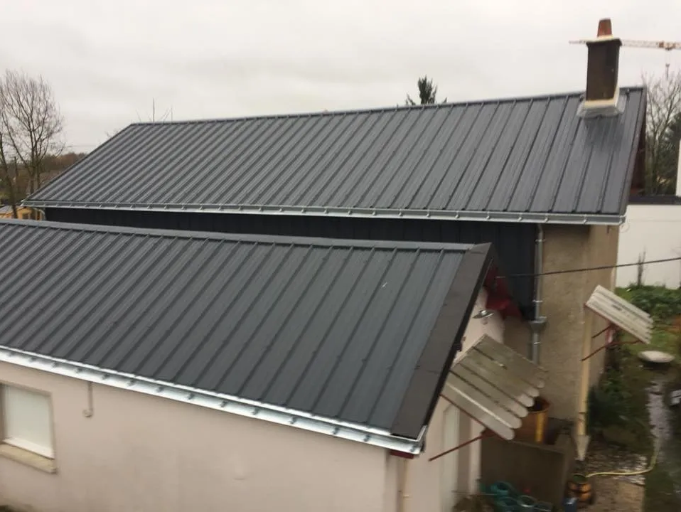 Toiture en bac acier