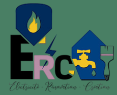 Un logo coloré pour une entreprise appelée erc
