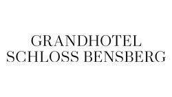 Ein schwarz-weißes Logo für das Grandhotel Schloss Bensberg.