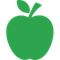 Icon grüner Apfel
