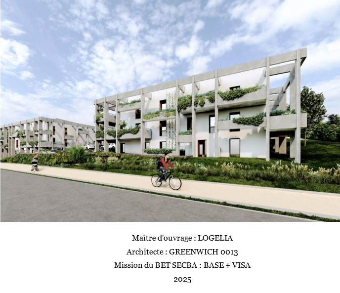 Construction de 39 logements collectifs en 4 bâtiments
à RUELLE/TOUVRE(16)