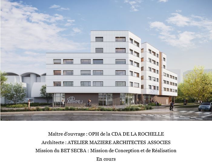 Construction de 190 hébergements étudiants et jeunes actifs à LA ROCHELLE (17)
