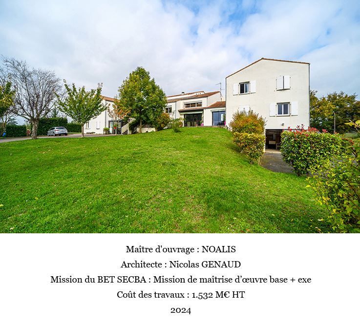 Extension et réhabilitation
de la résidence « Les Cotes » à SAINT-CLAUD (16)
