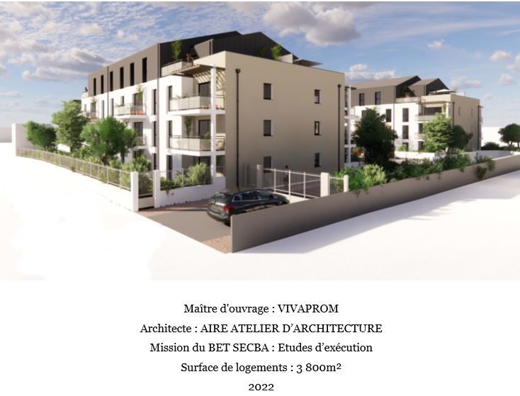 Construction de 2 immeubles de 27 appartements 
Résidence « Alter Ego » à POITIERS (86