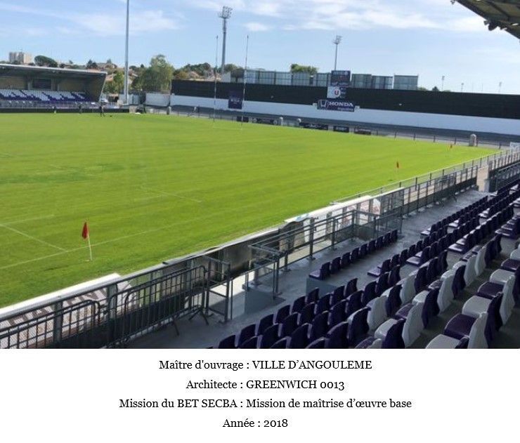 Rénovation et construction de tribunes au stade Chanzy à ANGOULEME