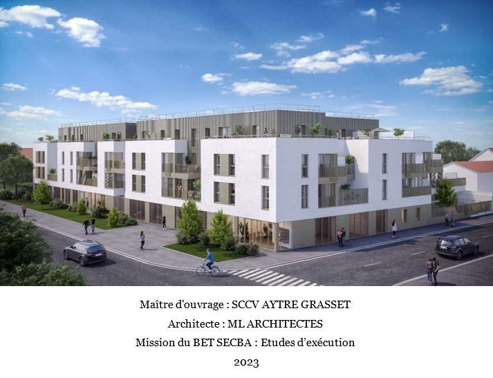 Construction de 2 immeubles de logements collectifs de 36 logements et 8 villas accolés
à AYTRE (17)
