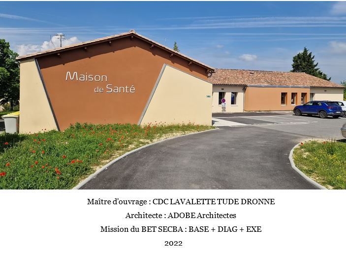 Réaménagement et extension d’une maison de santé
à VILLEBOIS-LAVALETTE (16)
