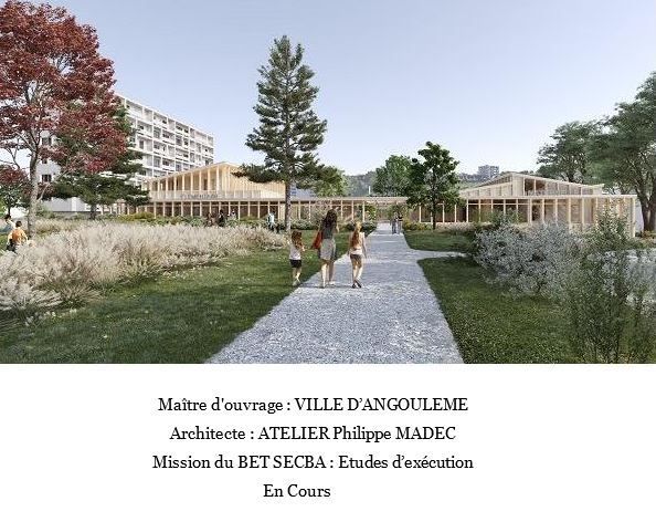 Construction d’un équipement scolaire et aménagement 
de l’entrée du quartier de Bel Air Grand Font
à ANGOULEME (16)
