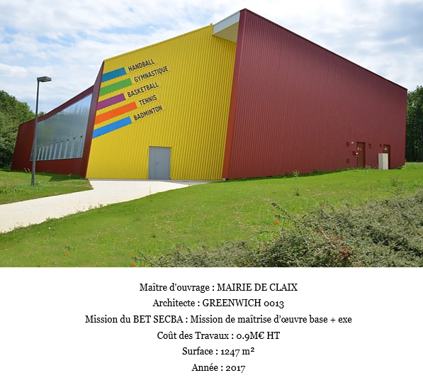 Construction d’une salle Multisports à CLAIX (16)
