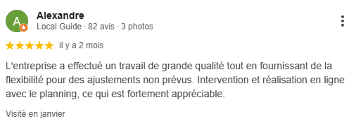 Avis sur l'entreprise 1