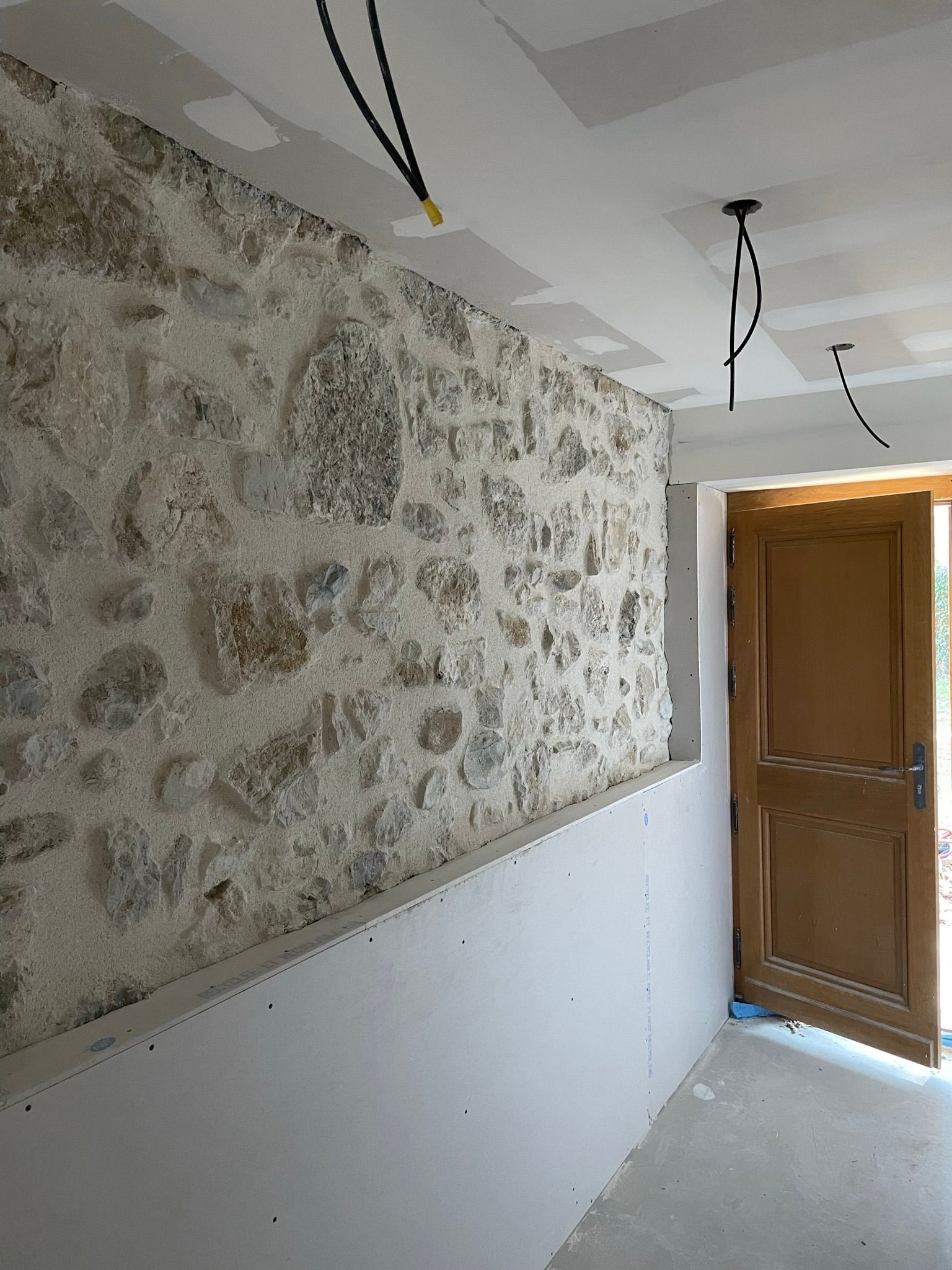 Pose de plaque de plâtre