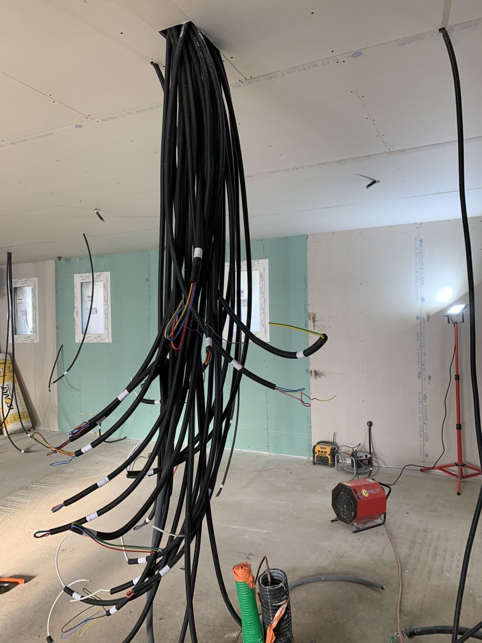 Mise en place de pieuvre électrique