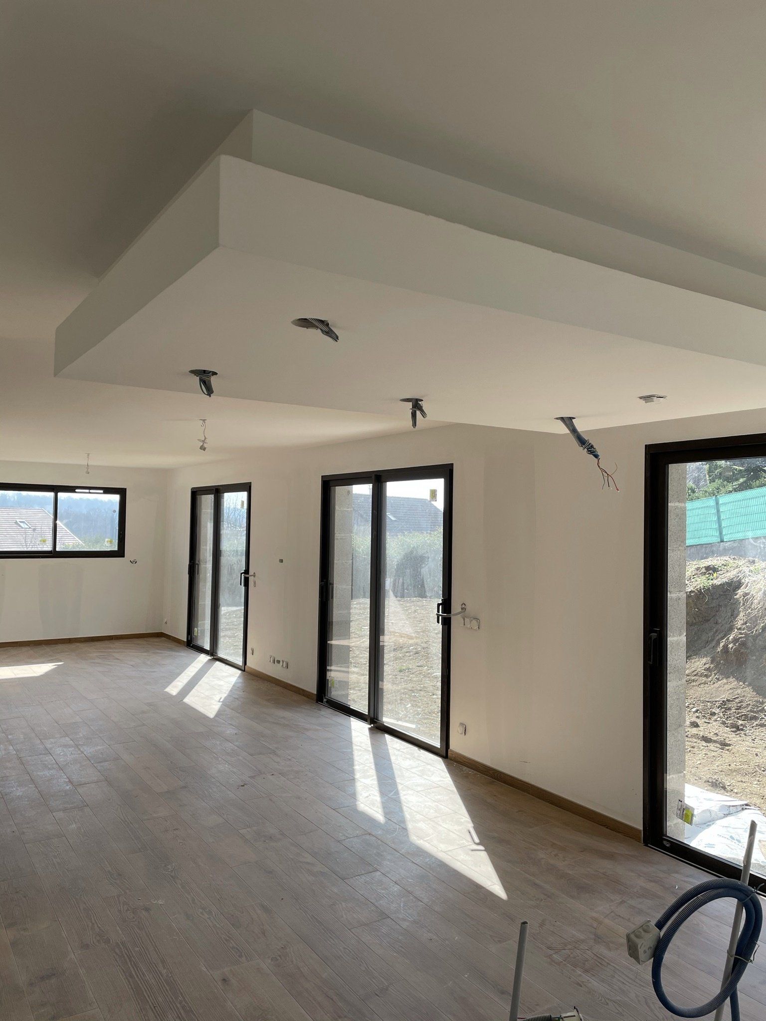 Faux plafond en plâtre