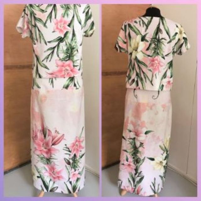 Paita ja hame samasta kankaasta