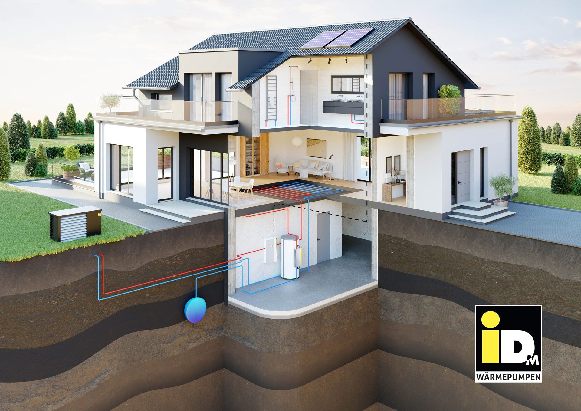 Eine moderne Heizungsanlage 