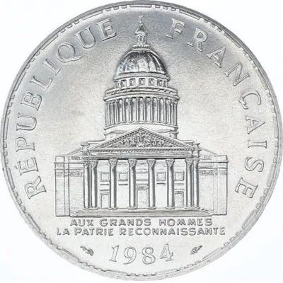 Face de pièce de 100 francs en argent