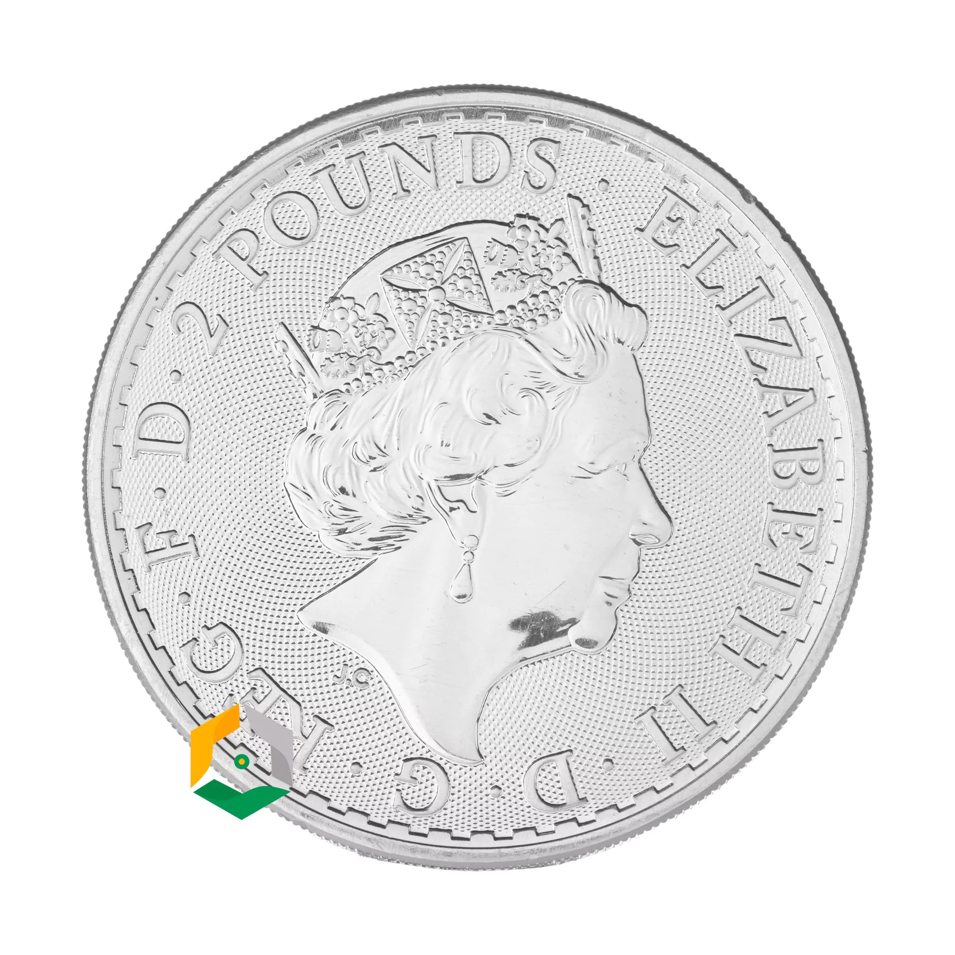 Face d'une pièced'argent Britania