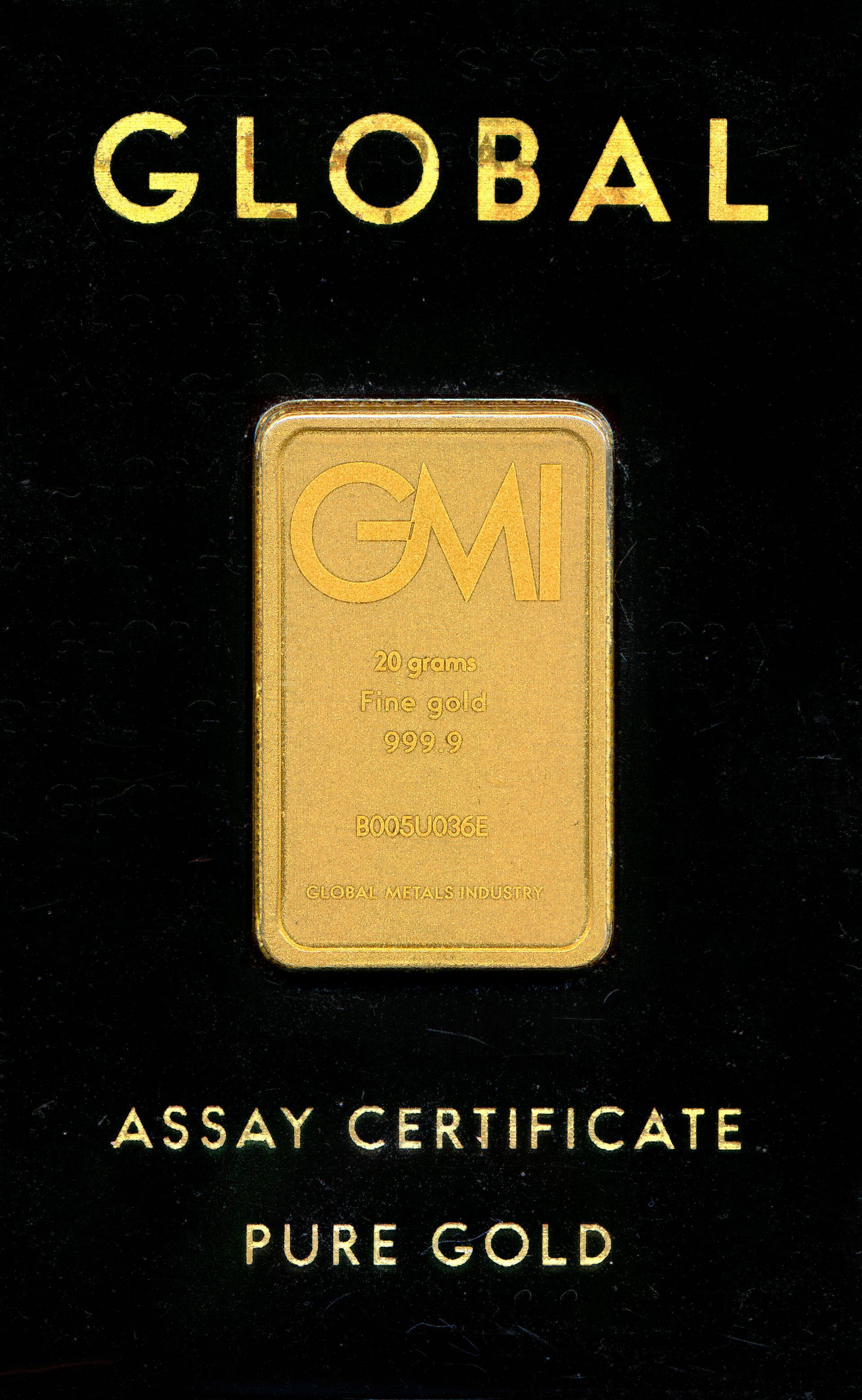 Lingotin sous scellé or 20g