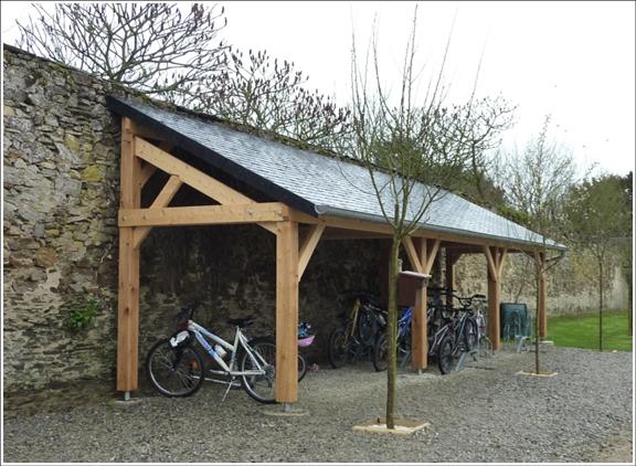 Abris vélos en bois