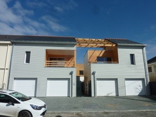 Une toiture en construction