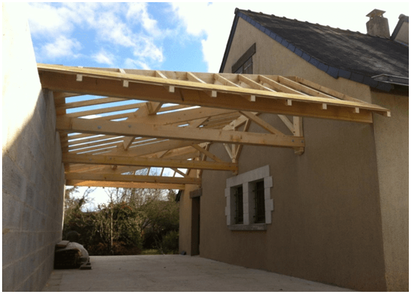 Carport en bois
