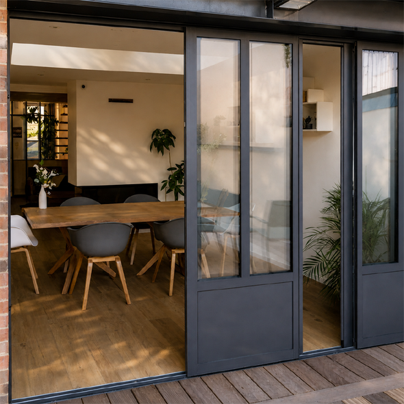 Baies coulissantes dans un projet de rénovation de bien immobilier à Issoudun