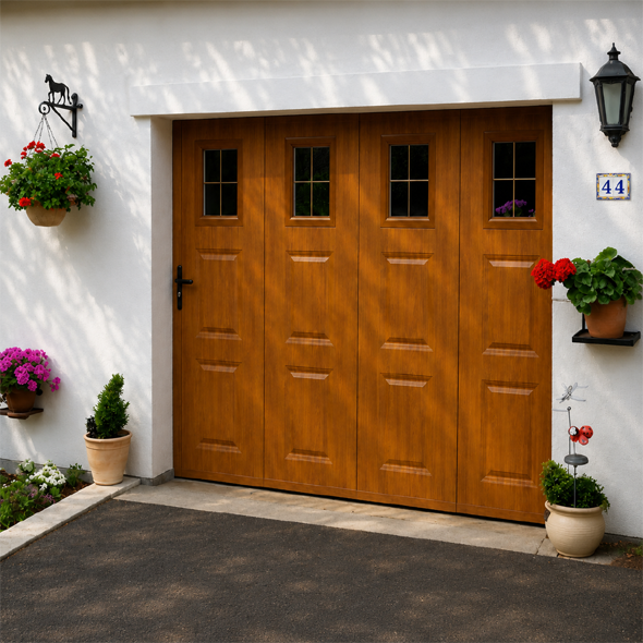 Porte d'entrée à deux vantaux