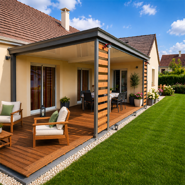 Avancée sur une terrasse d'Issoudun