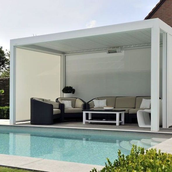 Pergola en bord de piscine à Issoudun