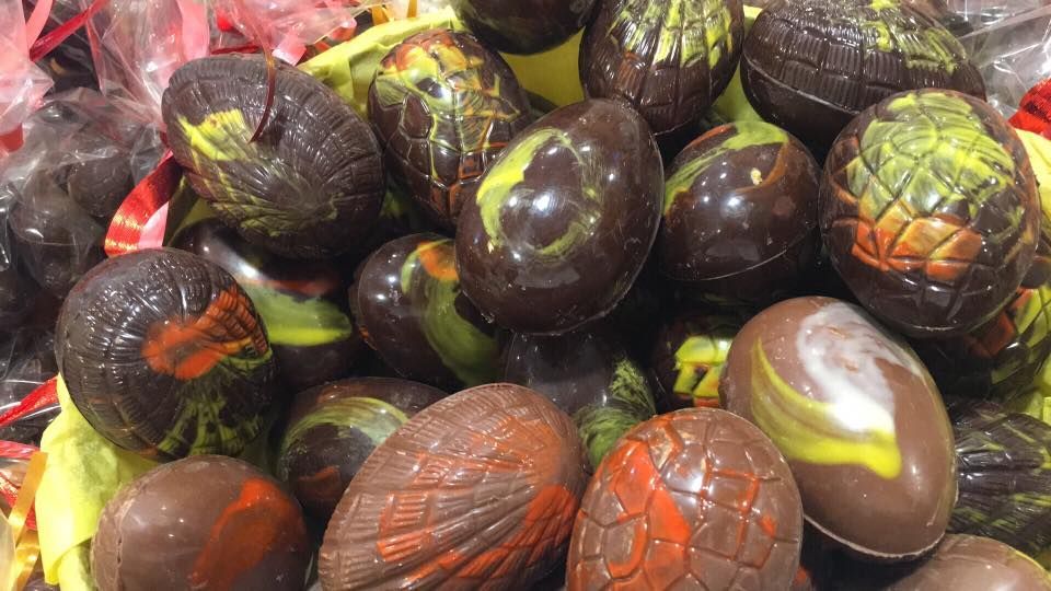 Œufs de Pâques en chocolat