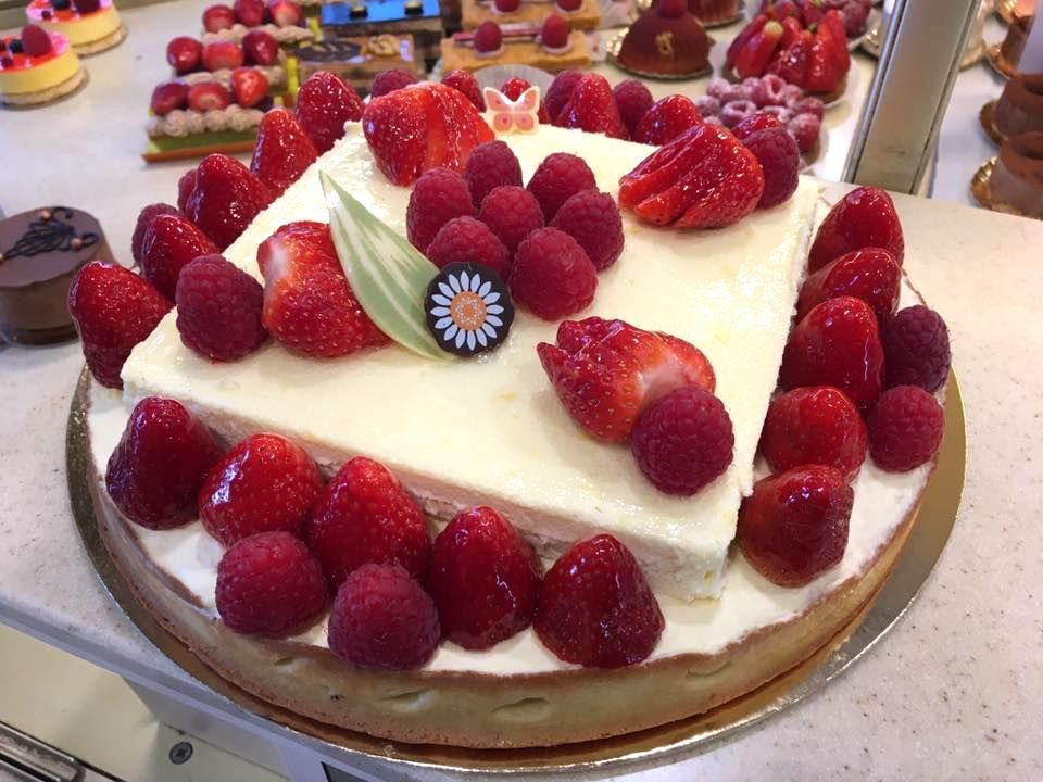Gâteau à la framboise