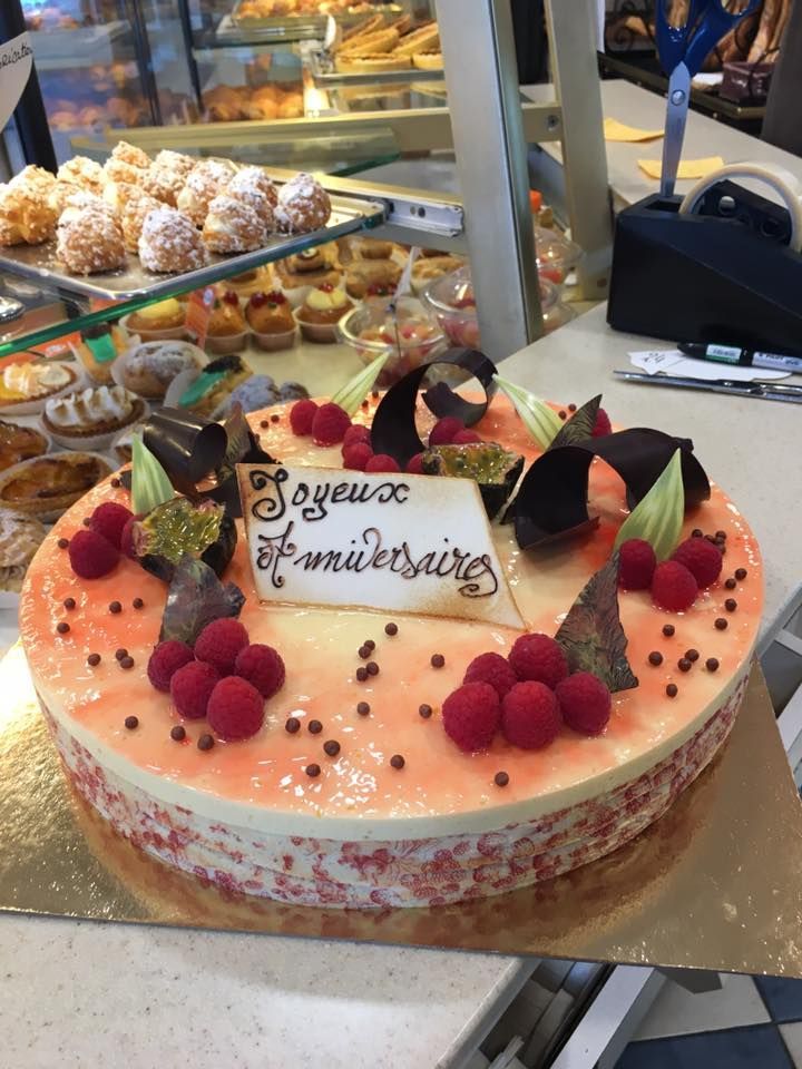 Gâteau d’anniversaire framboise