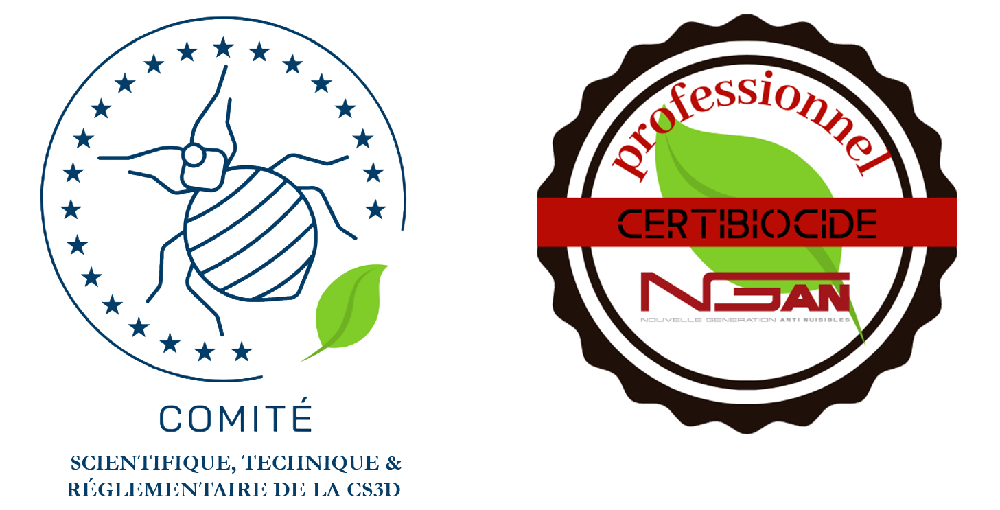 Logo du comité scientifique, technique & réglementaire de la CS3D, logo Cerifiocide professionnel NGAN.