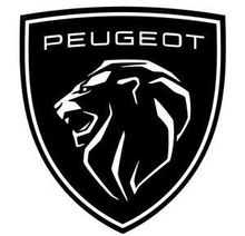 Logo Peugeot à l'intérieur d'une illustration de mobile