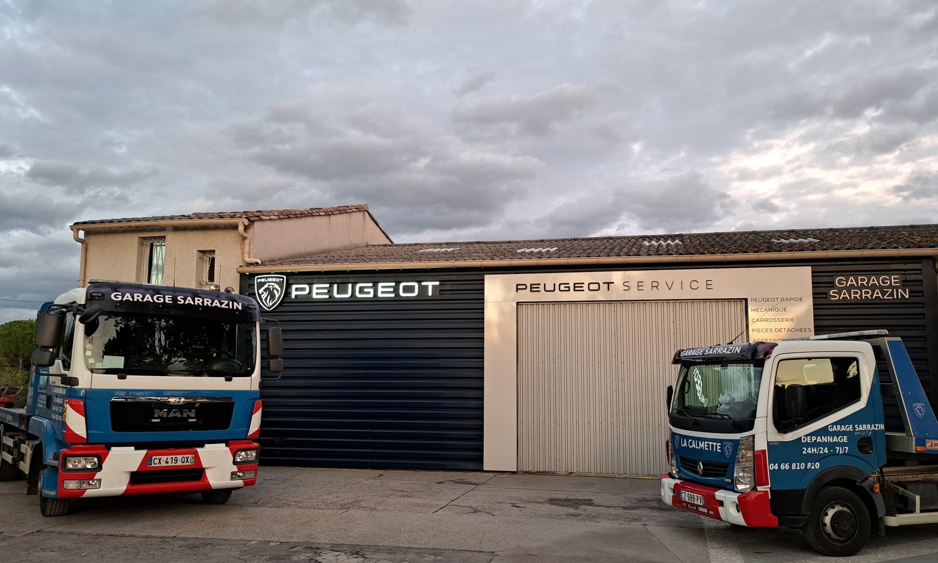 Photo d'une dépanneuse du Garage Sarrazin