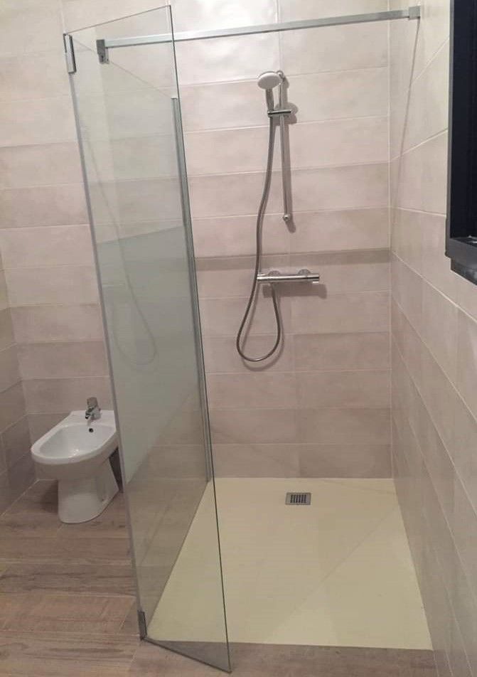 Douche avec bac extraplat