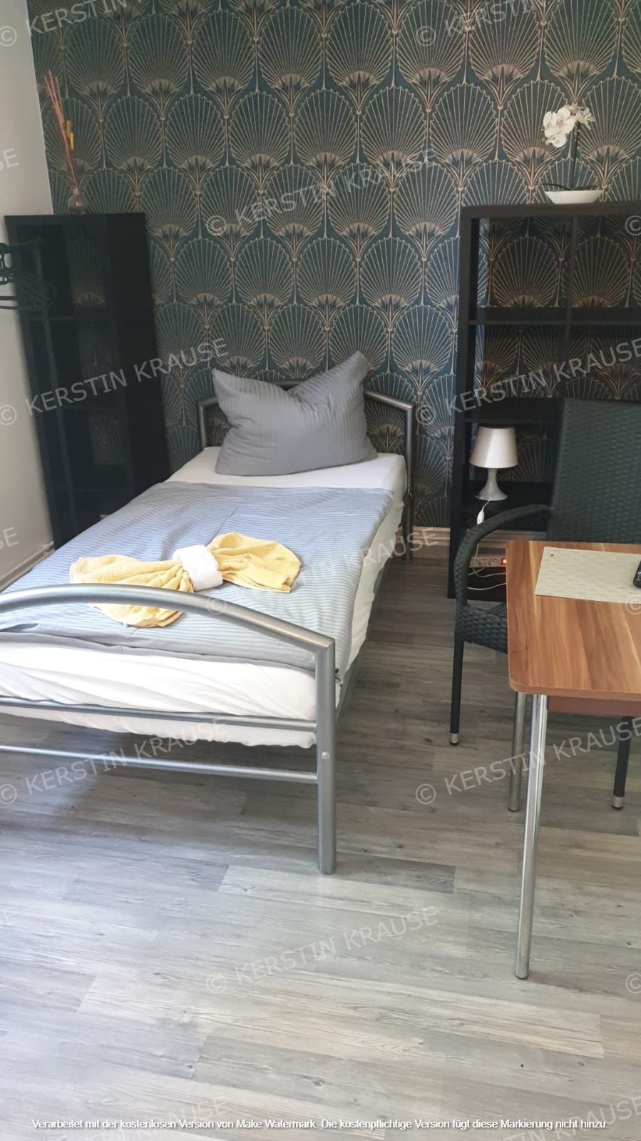 Zimmervermietung K. Krause Bleckenstedt Bett
