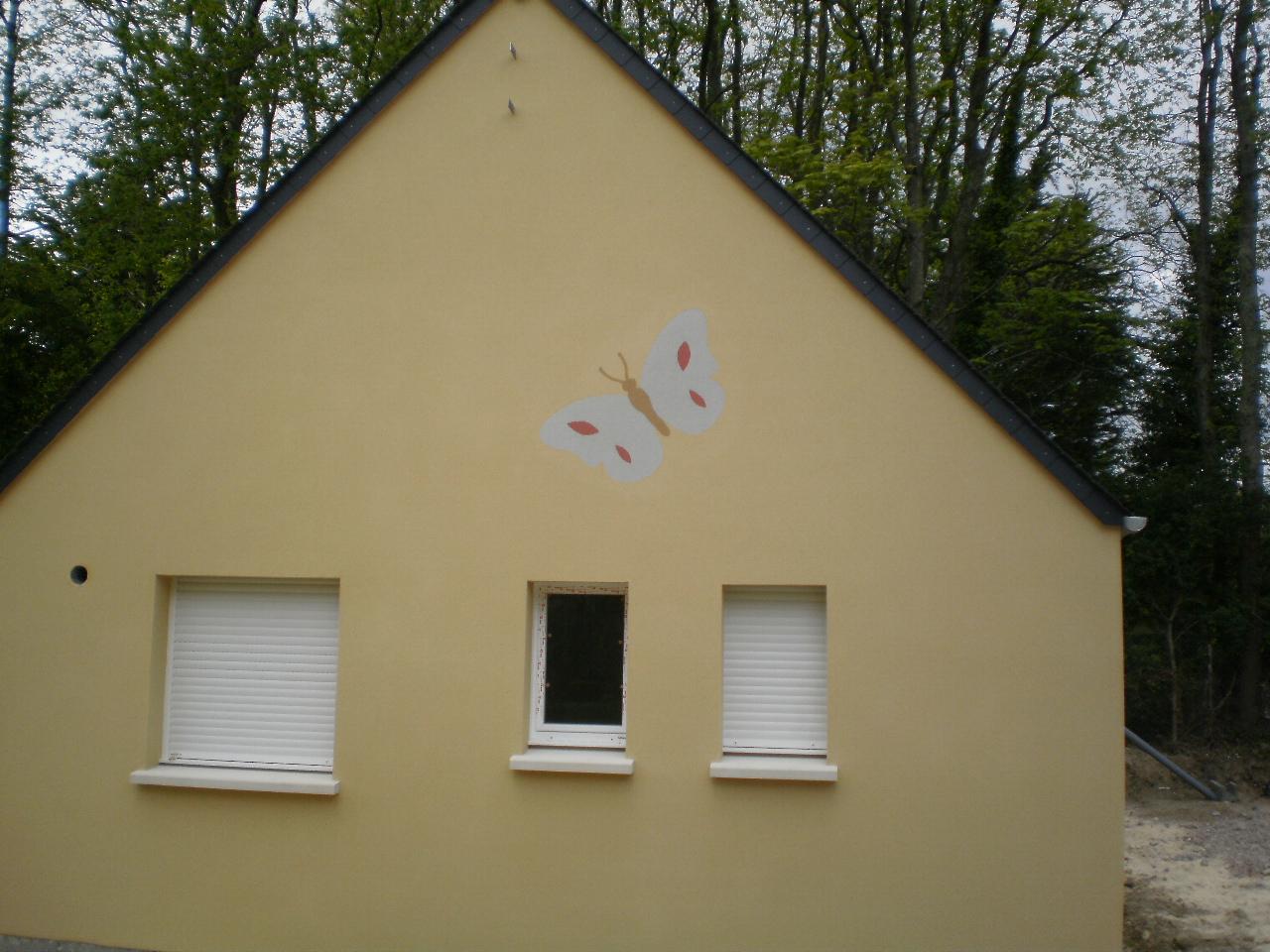 Papillon sur façade