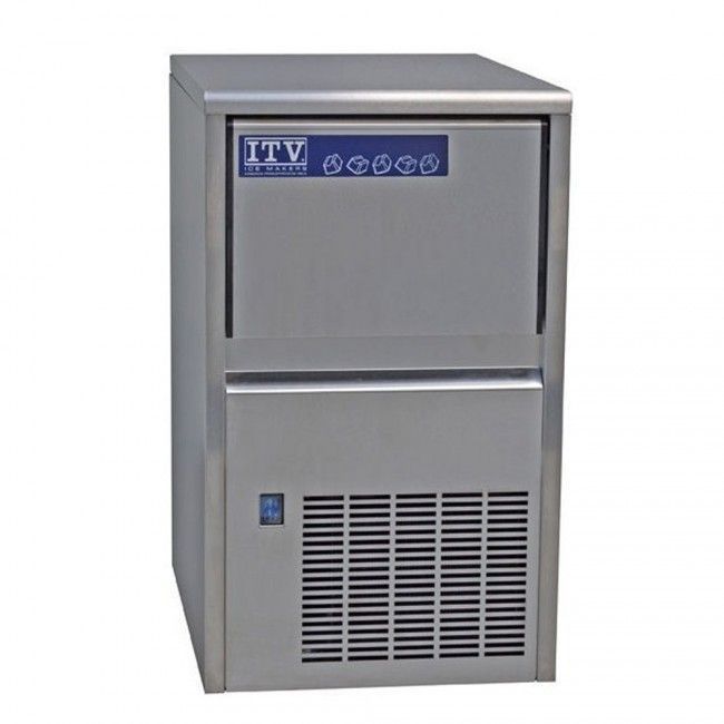 Una máquina de hielo de acero inoxidable fabricada por itv