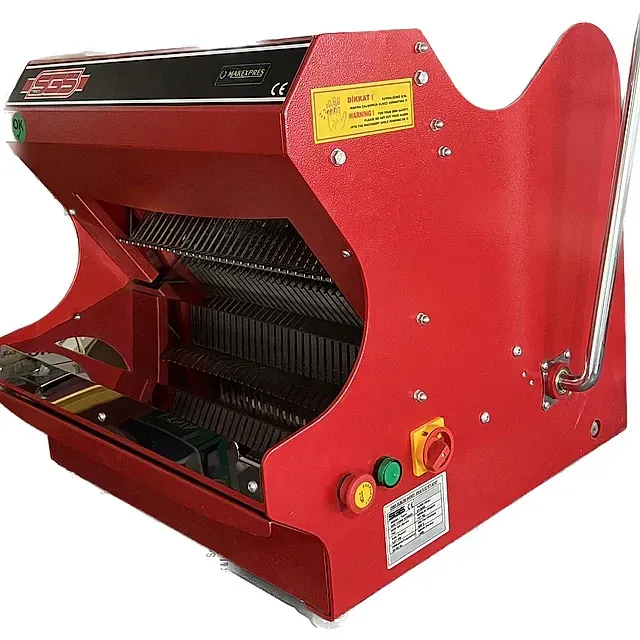 Una rebanadora de pan roja con la palabra eco en ella