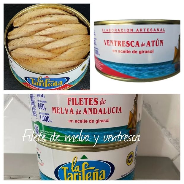 Conservas de pescado: ventresca de atún y filetes de melva en aceite de girasol, de La Tafiña.
