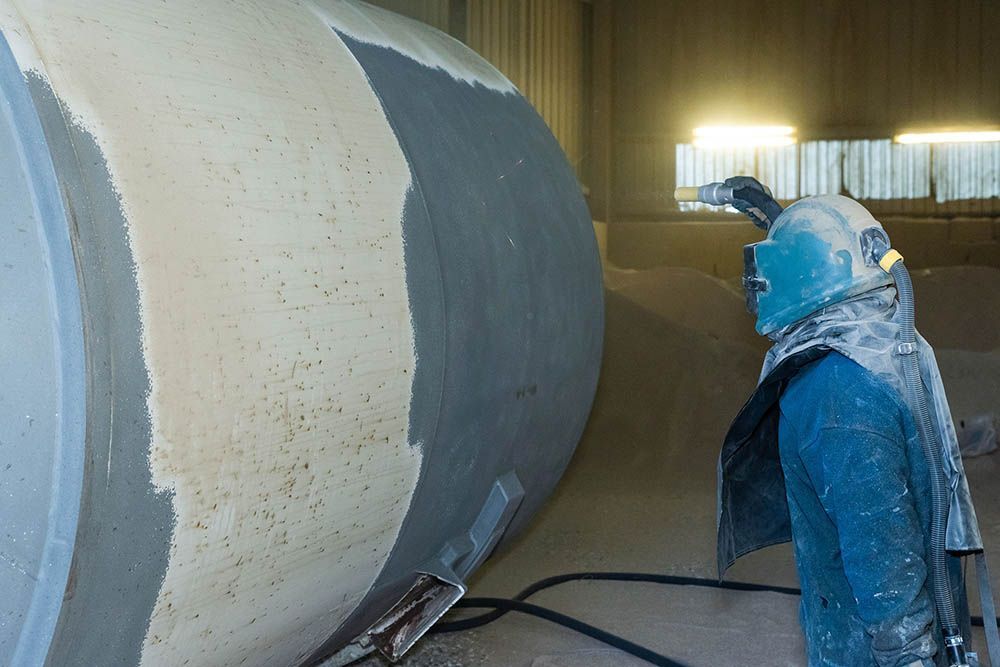 Opération de grenaillage